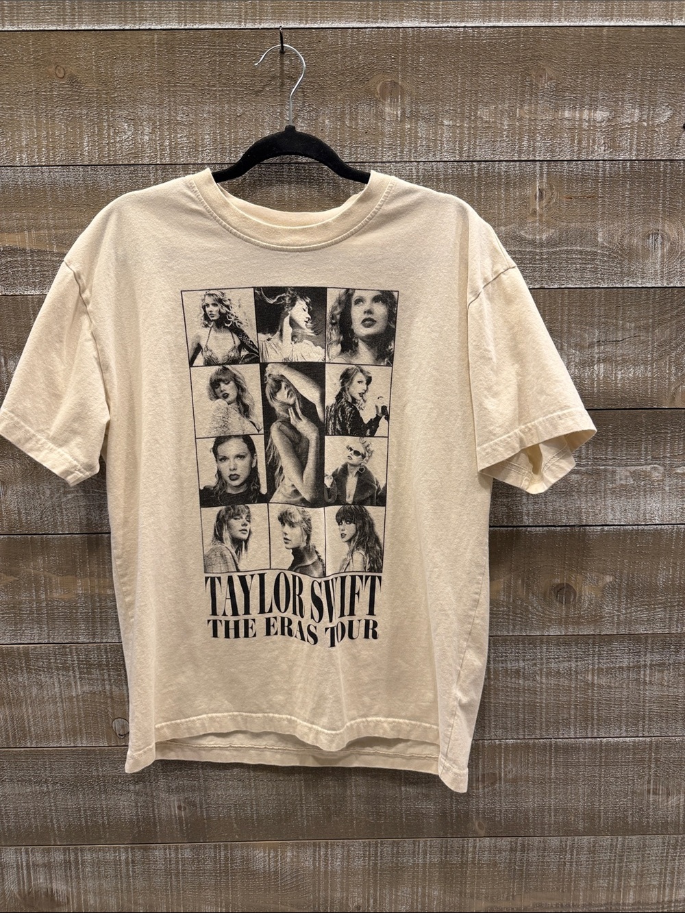 Taylor Swift Beige Graphic Short Sleeve Tee - The Eras Tour Size Large